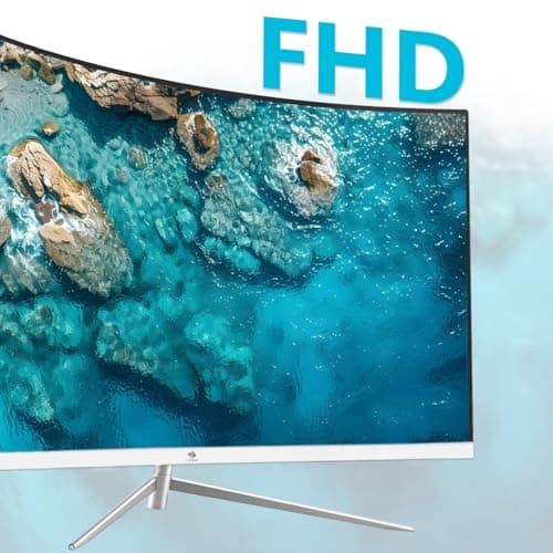 Z-Edge 27-inch Curved Gaming Monitor, Full HD 1080P 1920x1080 LED Backlight Monitor, with 100Hz Refresh Rate and Eye-Care Technology, 178° Wide View Angle, VGA+HDMI 6