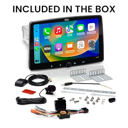 BOSS Audio Systems BCPA9 Single DIN Car Stereo Wireless Apple CarPlay, Android Auto, 9 Inch Touchscreen, Bluetooth, AM/FM Radio Receiver 6