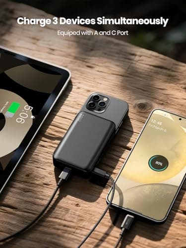 Magnetic Power Bank 20000mAh Wireless Portable Charger PD 20W USB C Fast Charging,for MagSafe Battery Pack Compatible with iPhone 17 Air/16/15/14/13/12 Pro Max/Pro/Plus/Mini 5