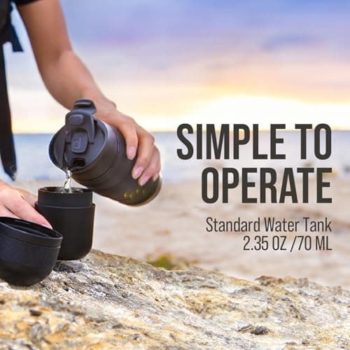 WACACO Minipresso GR, Portable Espresso Machine, Compatible Ground Coffee, Hand Coffee Make, Travel Gadgets, Manually Operated, Perfect for Camping 5