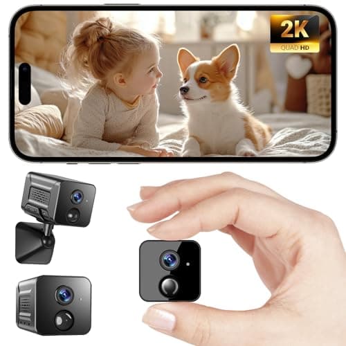 SENOLTA Hidden Camera – 2K HD Wireless Security Camera with Video, Mini Indoor Cameras for Home Security, AI Motion Detection, Night Vision, Built-in Siren, 60-Day Battery Life, Nanny cam, pet Camera