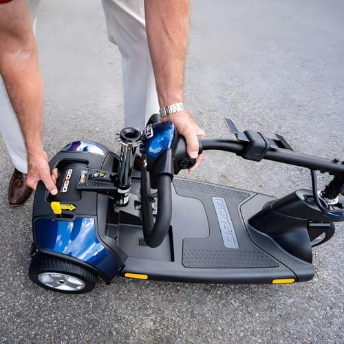 Pride Mobility Go Go Elite Traveller 3-wheel Scooter - Travel Mobility for Adults, 12 Ah Battery, 300 Lbs Weight Capacity, Red, Seat Dimensions - 17" W x 17" D - SC40E 6