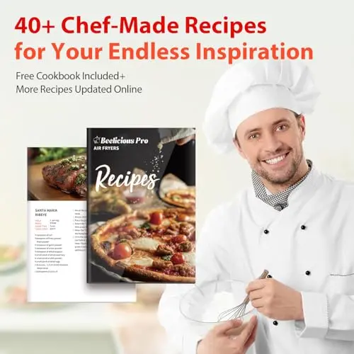 Air Fryer, Beelicious 8-in-1 Smart Compact 4QT Air Fryers, Shake Reminder,450°F Digital Airfryer with Flavor-Lock Tech,Tempered Glass Display, Dishwasher-Safe & Nonstick, Fit for 1-3 People, Avo Green 6