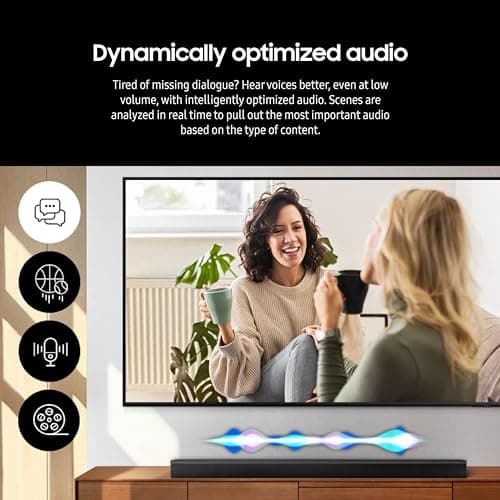 Samsung HW-B750D/ZA 5.1 ch Soundbar w/ Dolby Audio, Surround Sound expansion, Bass Boost, Adaptive Sound, DTS Virtual:X, Wireless Subwoofer, 2024 6
