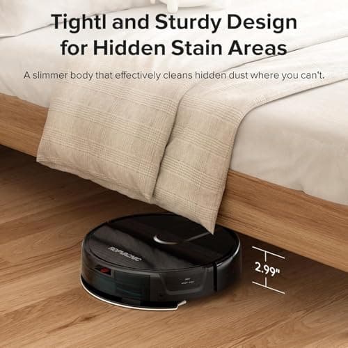 ROPVACNIC Robot Vacuum Cleaner Robot Vacuum and Mop Combo with 5200Pa Suction, Personalized Cleaning Adjustments, Self-Charging Robotic Vacuum Cleaner, Advanced Obstacle Avoidance 5