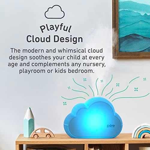 Pure Enrichment PureBaby Cloud Ultrasonic Cool Mist Humidifier Quiet Variable Mist for up to 24 Hrs Ideal for Baby Nurseries & Kids Bedrooms to Relieve Congestion Colds & Coughs, Night Light, BPA-Free 5