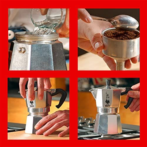 Bialetti - Moka Express: Iconic Stovetop Espresso Maker, Makes Real Italian Coffee, Moka Pot 9 Cups (14 Oz - 420 Ml), Aluminium, Silver 4