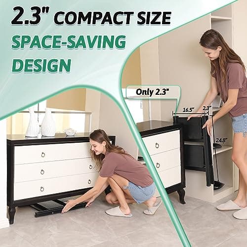 2 Step Ladder Folding Step Stool, Heavy Duty 330 Lbs Load Stepladder, Small Kitchen/Closet Ladder for Adults/Kids, Lightweight Step Ladder 2 Step Folding with Anti-Slip Wide Pedal for Home by OOSOFITT 6