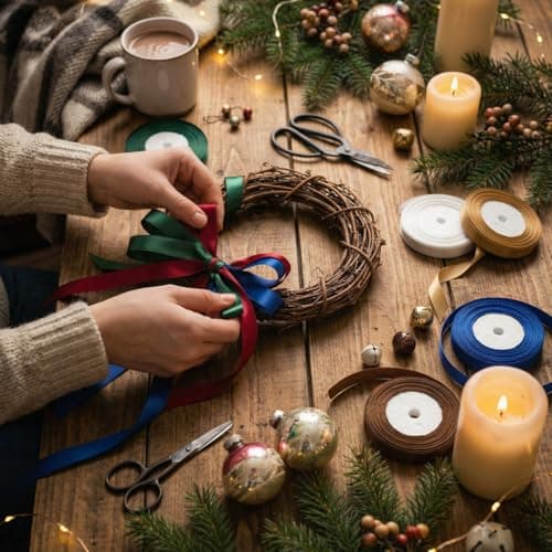 JACK CHLOE 150 Yards Christmas Ribbon for Gift Wrapping, 3/8" Wide Holiday Satin Ribbon for Crafts, Fabric Christmas Wrapping Ribbon for Gift Decorating Ornaments Wreath Present DIY Project 6