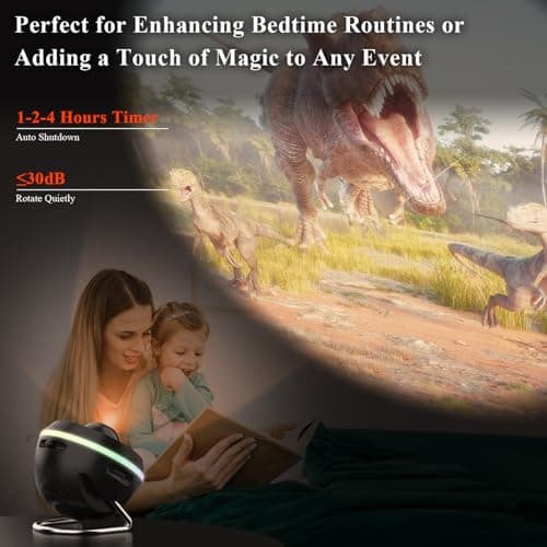 Galaxy Projector, Star Projector with Meteor & 4 Varicolored Lighting Effects, Jellyfish Projector Night Light Space Starry Sky Projector for Bedroom, Ocean Wave Projector for Kids Adults 7