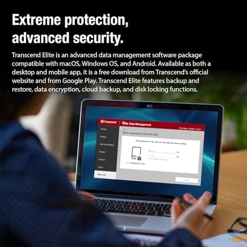 Transcend StoreJet 2TB Rugged External Hard Drive, USB3.1(5Gbps) Portable HDD w/One Touch Auto-Backup Button/Anti-Shock Resistant/Compact&Lightweight/Lightning-Fast Speeds, Iron Gray - TS2TSJ25M3S 10