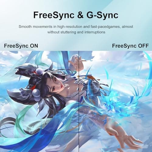 DJiEX 24 inch Monitor FHD 1920x1080p 180Hz Screen 99% sRGB Refresh Rate 3ms Home Office Gaming Computer Monitor Sync Visual Experience for Work & Play Support Wall Mount Install 7