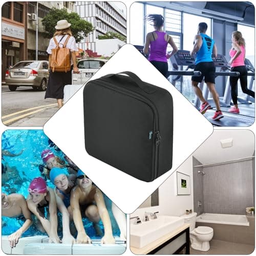 Hair Dryer Carrying Bag Travel Hairdryer Storage Bag Fits 1600W Ionic Blow Dryer and Styler Attachments, Universal Blowdryer Organizer with Mesh Pocket for Portable Hair Dryer and Styling Accessories 5