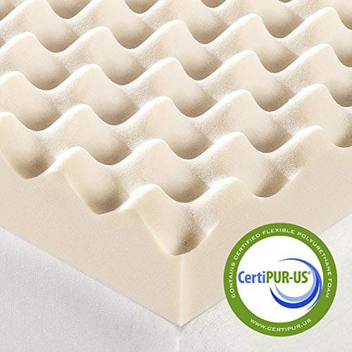 Best Price Mattress 3 Inch Egg Crate Memory Foam Mattress Topper with Copper Infusion, CertiPUR-US Certified, Dorm Essentials, King 6
