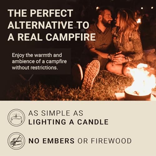 Radiate 2 Pack XL 8" Portable Campfire As Seen On Shark Tank - Up to 2 Hours of Burn Time, Reusable Travel Fire Pit for Camping, Patios & Beach Days - Great Alternative to a Real Fire - Made in USA 5