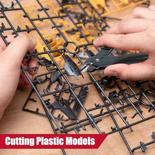 2 Pack Micro Wire Cutters, 5 Inches Flush Cutters Pliers, Diagonal Side Cutters Nippers, Zip Tie Sprue Cutter for Electronics, Plastic Models, Jewelry (Black) 5