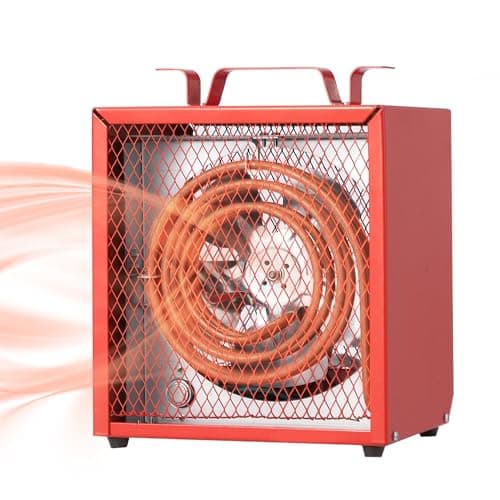 ROYGROW 240V Fan-Forced Industrial Heater 4800W, Workshop Utility Space Heater with Thermostat Control, Overheat Protection, Carry Handle, NEMA 6-30P, Heavy Gauge Steel Heater for Garage, Factory