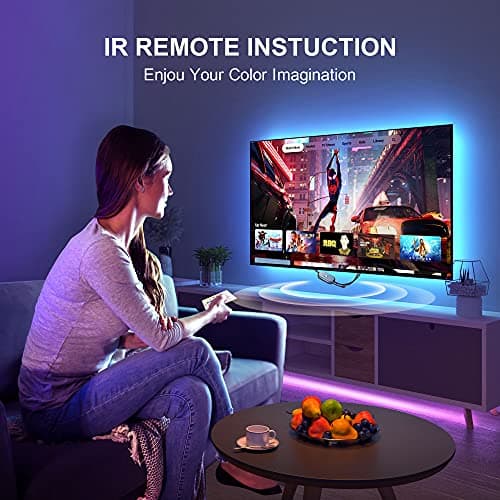 Nexillumi LED Lights for TV, 16.4 ft TV LED Backlight for 55-75 Inch, RGB LED Strip Lights Behind TV with APP Remote Control, Music Sync Smart Led Ambient Lighting for Bedroom Gaming Room Decor 5