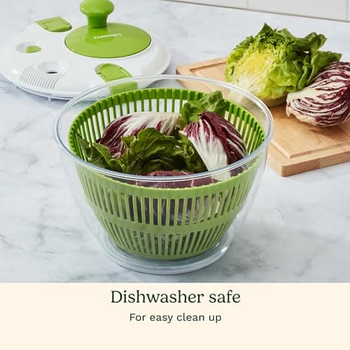 Cuisinart Salad Spinner- Wash, Spin & Dry Salad Greens, Fruits & Vegetables, 3qt, CTG-00-SSAS 6