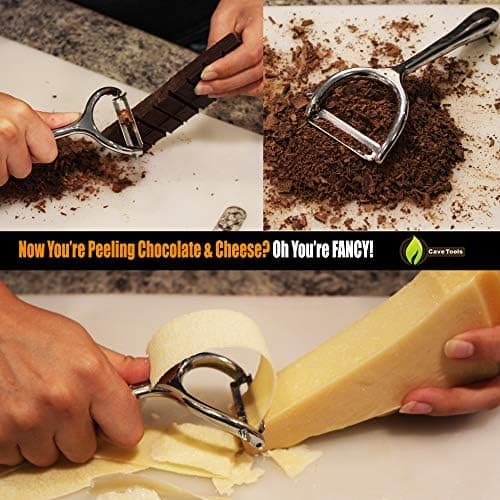 Cave Tools Vegetable Y Peeler Julienne Swivel Slicer With Potato Eye Remover for Peeling Fruits and Vegetables - Kitchen Gadgets 4