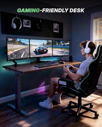 TOPSKY Dual Motor 3-Stage Standing Desk Frame, Electric Height Adjustable Sit Stand Desk Legs for DIY Table Tops up to 80” x 31.5”, 300 lb Heavy Duty Capacity with Memory Controller, Black Frame Only 7