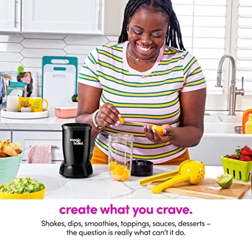 magic bullet Blender, Small, Black, 11 Piece Set 8