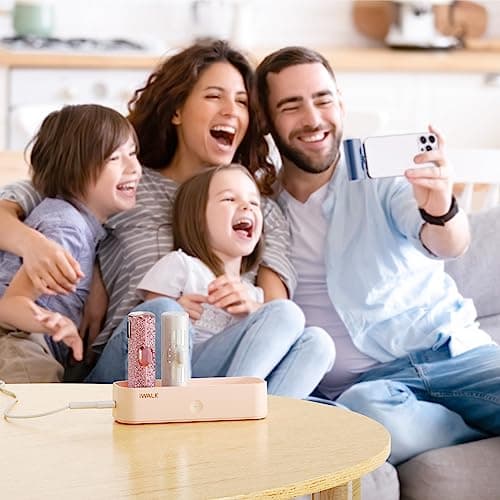 iWALK LinkPod Station for iWALK LinkPod Portable Charger 4500mAh, 4800mAh,5000mAh Power Bank for iPhone Charging Station Multiple USB-C Family-Sized Charger Station for Home(Station Only), Pink 5