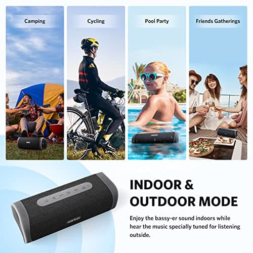 EarFun UBOOM L Bluetooth Speaker, Portable Speaker 28W Loud Stereo Sound, Rich Bass, IP67 Waterproof & Dustproof, Dual Pairing, Built-in Mic, Low Latency, Wireless Speakers for Party, Indoor & Outdoor 7