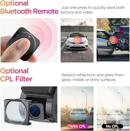 VIOFO Dash Cam A119 Mini 2, STARVIS 2 Sensor, 2K 60fps/HDR 30fps Voice Control Car Dash Camera with 5GHz Wi-Fi GPS, Night Vision 2.0, 24H Parking Mode, Supercapacitor (SD Card Not Included) 9