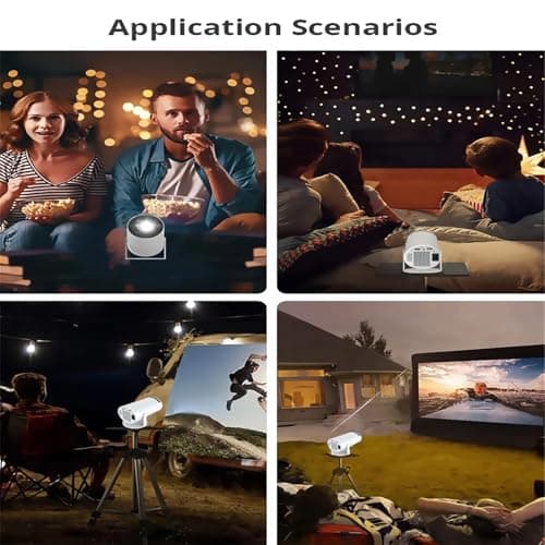 ZWXYVUT Retro Console Projector - 2-In-1 Professional Game Projector, 4k Hd Projector With Built-In Retro Games, Smart Tv Projector For Indoor & Outdoor, Christmas Gift For Kids 9