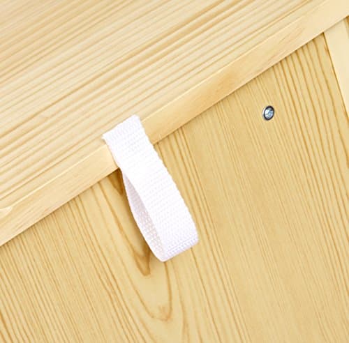 Amazon Basics Coat Locker, 5-Section with Bench, Daycare Classroom Furniture, Backpack Storage, 13"D x 54"W x 48"H, Natural Finish, Solid Pine Wood, Mudroom Furniture with Hooks for Home 5