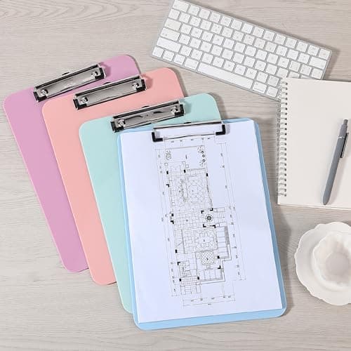 Mr. Pen- Plastic Clipboard, 12.5” x 9”, Dark Red Clipboard Plastic, Low-Profile Metal Clip with Retractable Hanging Hole 7