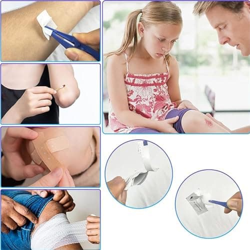 276PCS First Aid Kit Home Car Camping Hiking Emergency Supplies Small Compact Lovely Bag for School Outdoor, Basic Outdoor Essentials Survival Kit for Travel AMORNING 5