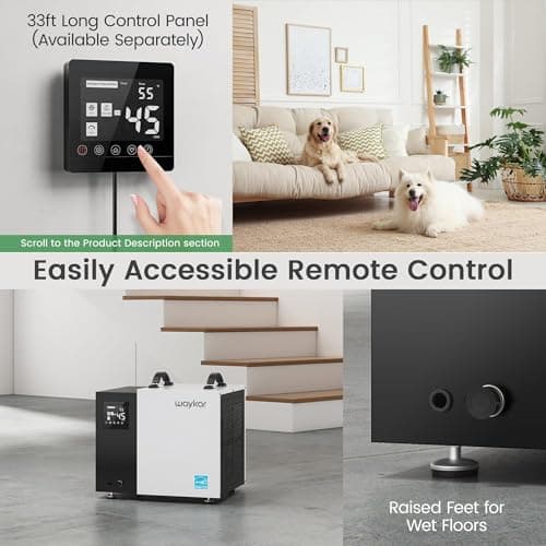 Waykar 70 Pint Energy Star Crawl Space Dehumidifier with Pump, Commercial Dehumidifier for Basements and Home, for Spaces up to 5000 Square Feet, Smart Humidity Control - 5-Year Quality Coverage 6