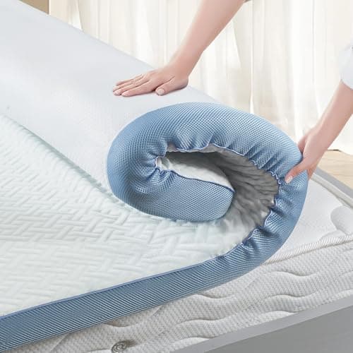 3 Inch Firm Mattress Topper Queen Size 60x80 Inch Extra Support, Gel-Infused High-Density Memory Foam Mattress Bed Topper for Pain Relief, CertiPUR-US Certified 7