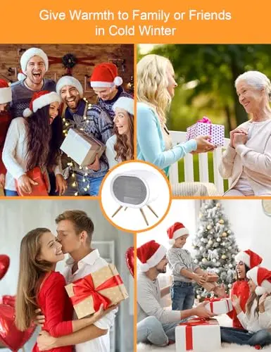 Cute Space Heater, Portable Space Heaters for Indoor Use, 1000W Small Electric Desk Heater for Bedroom or Office Gifts for Women, 3 Mode PTC Ceramic Heater, Mini Heater Overheating Tip-Over Protection 8