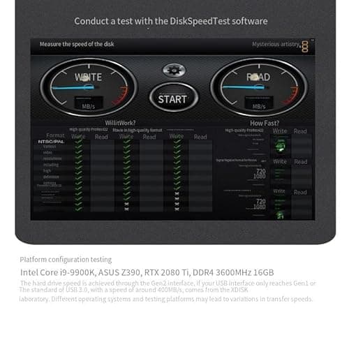 2TB Portable SSD External Hard Drive up to 500MB/s, USB 3.2 Gen External Solid State Drive Compatible with Windows PC/Mac/PS5/Xbox 5