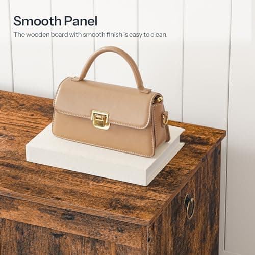 HOOBRO Storage Bench, 29.5" Retro Wooden Storage Chest, Wooden Storage Trunk, Toy Chest with Lift Top, Multifunctional Entryway Organizer, for Entryway, Living Room, Rustic Brown FG751CW01 8