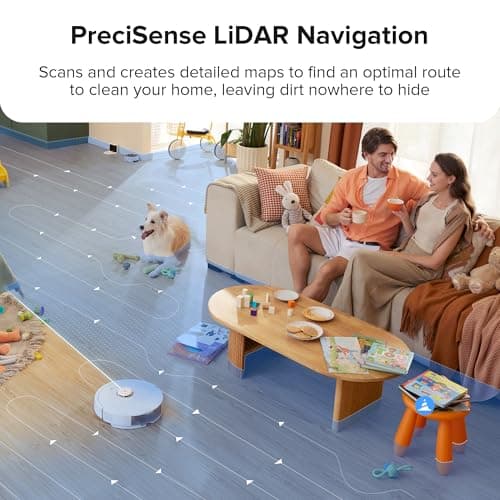 roborock Q8 Max Robot Vacuum and Mop Cleaner, DuoRoller Brush, 5500Pa Strong Suction, Lidar Navigation, Obstacle Avoidance, Multi-Level Mapping, Perfect for Pet Hair 8