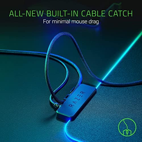 Razer Firefly Hard V2 RGB Gaming Mouse Pad: Customizable Chroma Lighting, Built-in Cable Management, Balanced Control & Speed, Non-Slip Rubber Base 5