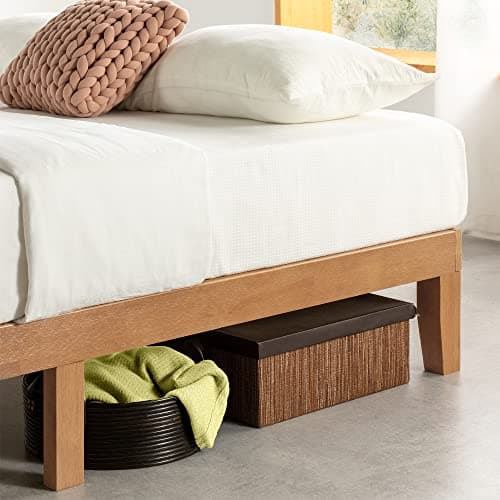 Mellow Naturalista Classic - 12 Inch Solid Wood Platform Bed with Wooden Slats, No Box Spring Needed, Easy Assembly, Full, Natural Pine 5