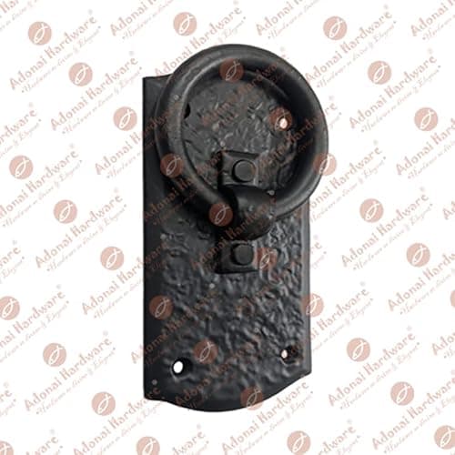 Adonai Hardware "Zuriel Antique Heavy Duty Cast Iron Front Entry Sturdy Stylish Ring Door Knockers (2, Matte Black) for Vintage Wooden Barn Shed Doors, Gates, Fences, Furniture and Farmhouse 5