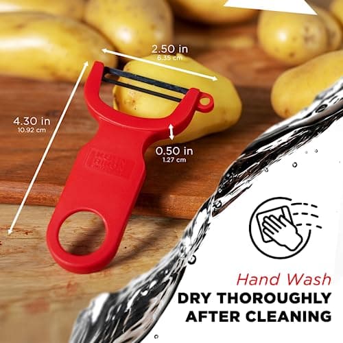 Kuhn Rikon Original Swiss Peeler 3-Pack Red/Green/Yellow 6