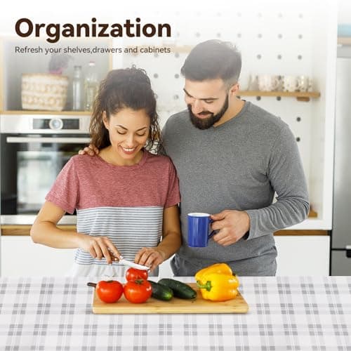 Drawer Shelf Liner for Kitchen Cabinets, Non Adhesive Slip Resistant Shelf Paper Easy to Clean, Strong Grip Thickened Waterproof Washable Mats for Pantry Shelves Cupboard Dresser(Grey, 12 in x 10 FT) 8