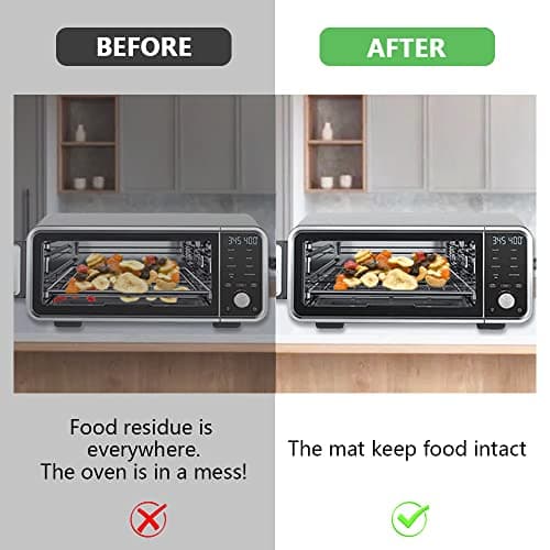 for Ninja Foodi Reusable Air Fryer Liners 12x12inch Non-Stick，Bottom of Toaster Oven Mat,3x Liners + 3x Mesh Sheets, Baking/Microwave/Grill,450°F,Pre-Cut Square for SP101/SP201/SP301/SP351 6