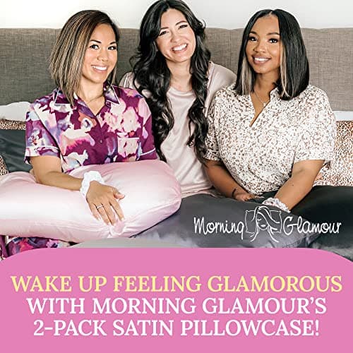 Morning Glamour 2 Pack Signature Box Pillowcases, Fuschia, Queen (U.S. Standard) 6