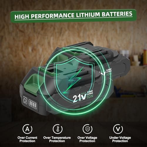 Prostormer Brushless Cordless Drill Set, 575 in.lbs Power Drill Driver, 3/8" Keyless Chuck, 20+1 Max Torque, 2pcs Batteries & Charger with 24 Pcs Drilling Bits & Storage Box 5