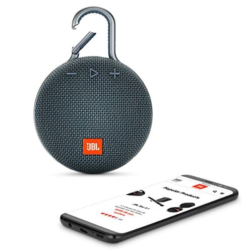 JBL Clip 3, Blue - Waterproof, Durable & Portable Bluetooth Speaker - Up to 10 Hours of Play - Includes Noise-Cancelling Speakerphone & Wireless Streaming 6