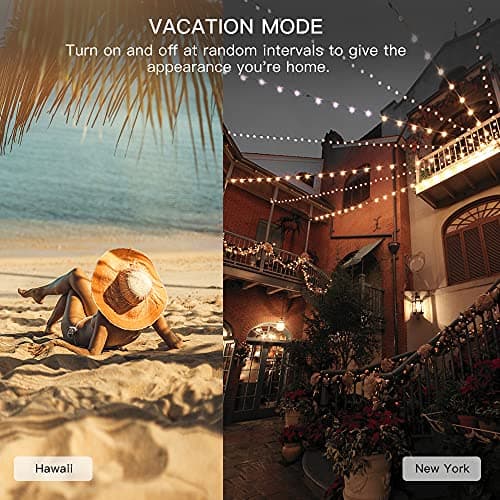 TREATLIFE Smart Dimmer Plug Outdoor Smart Plug Works with Alexa and Google Home, Light Dimmer APP Remote Control, Max Power 400W, IP44 for Dimmable Outdoor String Lights, Floor Lamp, Table Lamp 7