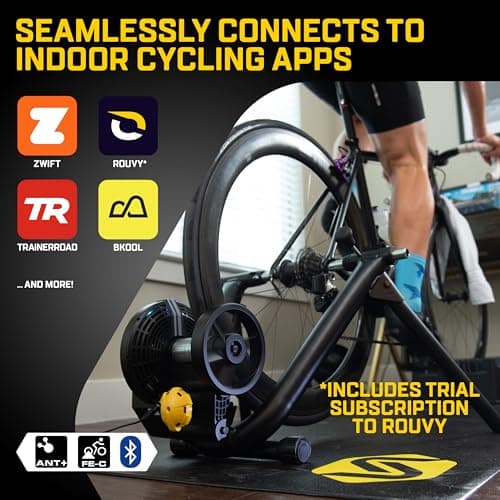 Saris M2 Smart Indoor Bike Trainer, Compatible with Zwift App, Black, Made in The USA 7